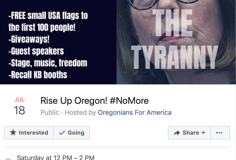 Rise Up Oregon! #NoMore Sat 7/18
