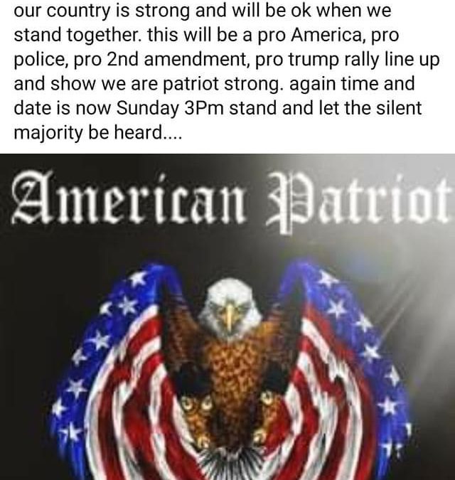 Patriots Flag Wave Cottage Grove Aug 16 3pm