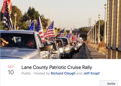Lane County Patriot Cruise Rally Oct 10